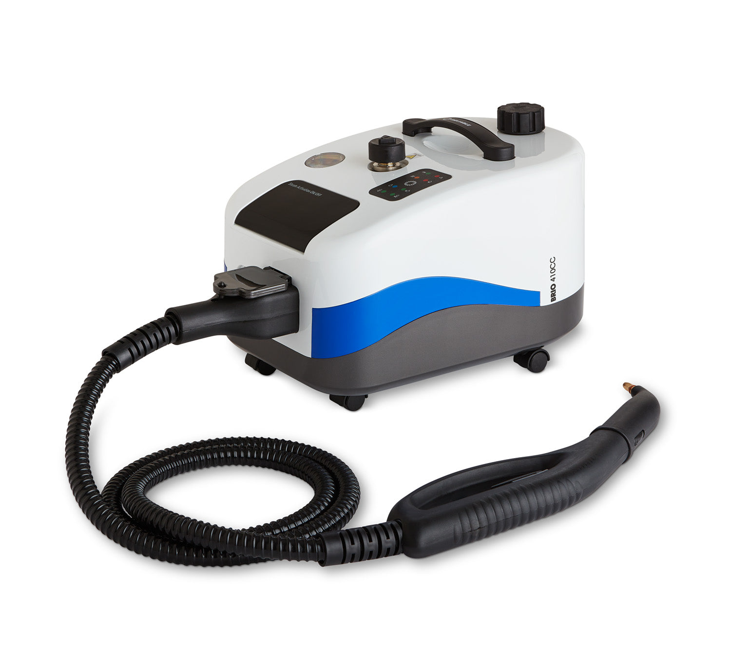 Reliable Brio Plus 410CC canister steam cleaner and attached steam hose