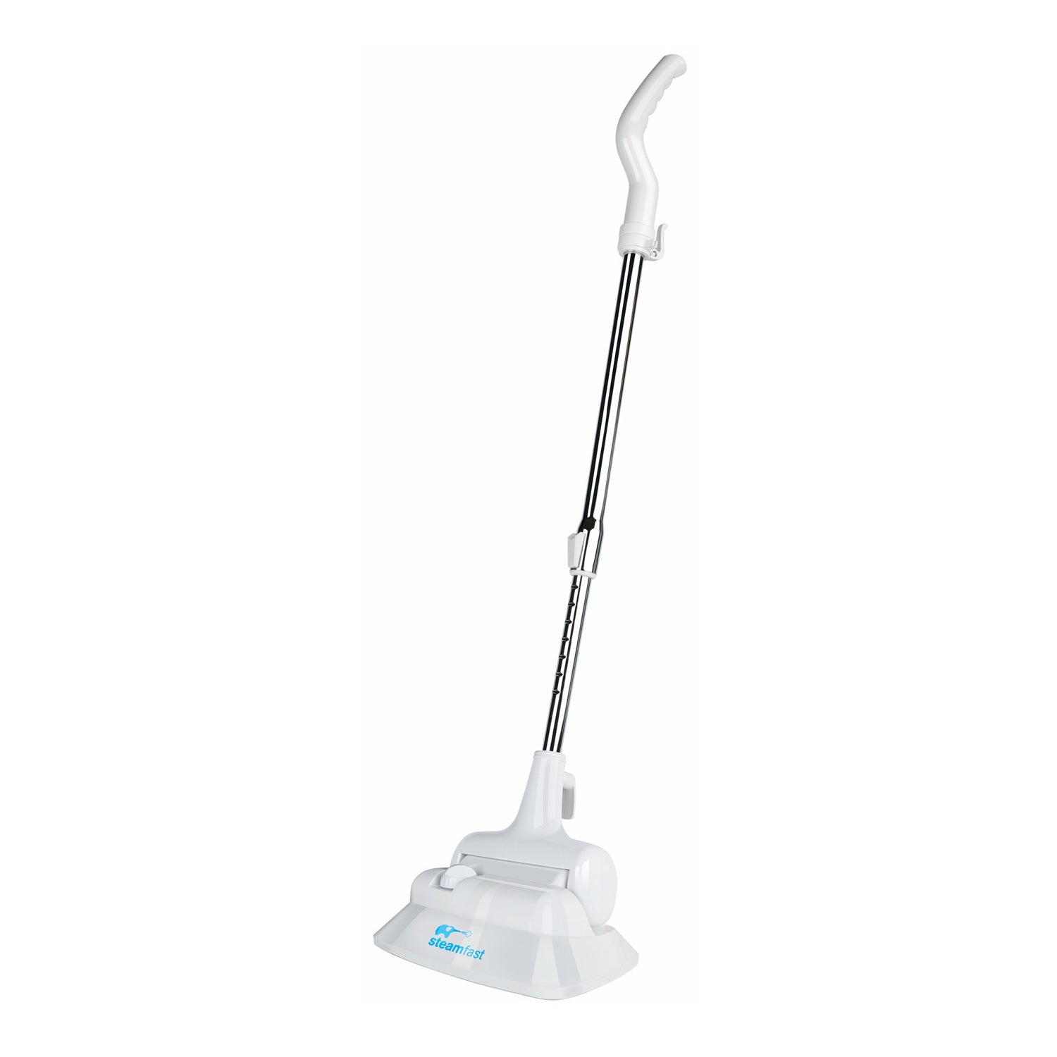 Steamfast SF-142 upright steam mop with white head and dark telescoping pole